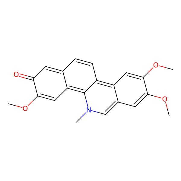 2D Structure of 3,8,9-Trimethoxy-5-methylbenzo[c]phenanthridin-2-one