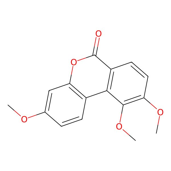 2D Structure of 3,9,10-Trimethoxybenzo[c]chromen-6-one
