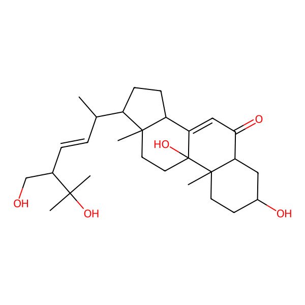 2D Structure of 3,9,25-Trihydroxy-24-hydroxymethylergosta-7,22-dien-6-one