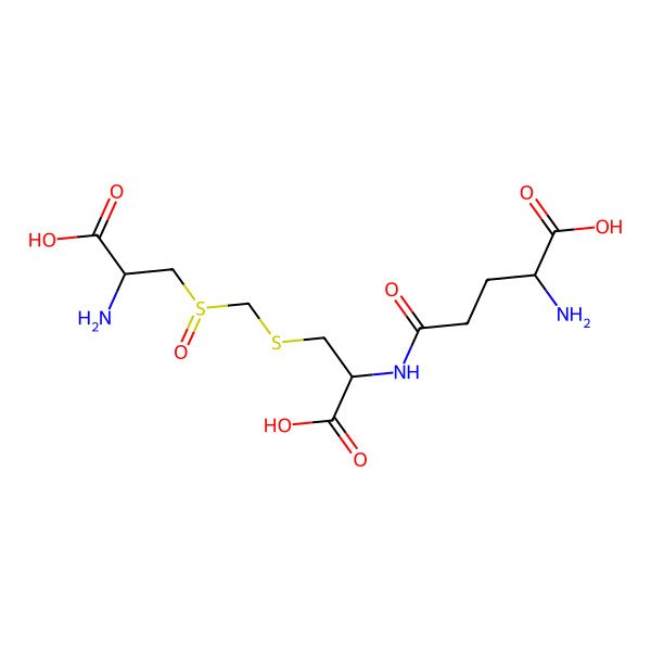 2D Structure of 2-Amino-5-[[2-[(2-amino-2-carboxyethyl)sulfinylmethylsulfanyl]-1-carboxyethyl]amino]-5-oxopentanoic acid
