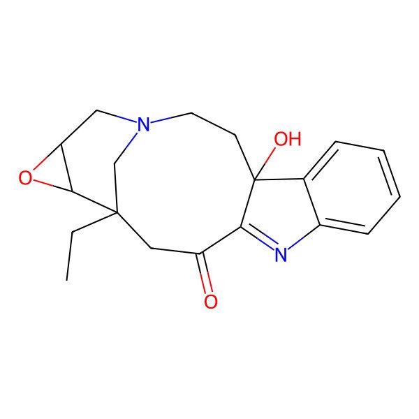 2D Structure of (4R,15S,16S,18R)-15-ethyl-4-hydroxy-17-oxa-1,11-diazapentacyclo[13.4.1.04,12.05,10.016,18]icosa-5,7,9,11-tetraen-13-one