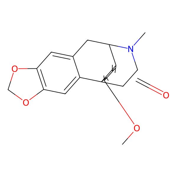 2D Structure of 16-Methoxy-20-methyl-5,7-dioxa-20-azapentacyclo[10.5.3.01,13.02,10.04,8]icosa-2,4(8),9,13,16-pentaen-15-one