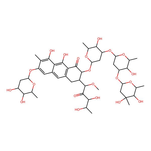 2D Structure of 3A-deolivosyl-mithramycin