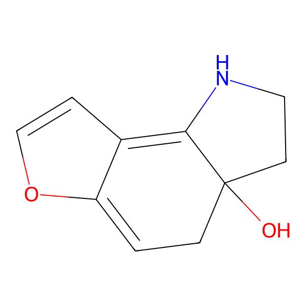 2D Structure of 3a-Hydroxyfuroindoline