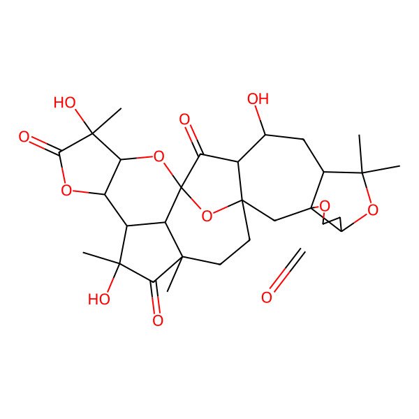 2D Structure of (1S,3R,7R,10S,12S,13R,15S,17S,18R,21R,22S,23R,25S,29S)-12,18,23-trihydroxy-9,9,18,23,25-pentamethyl-4,8,16,20,28-pentaoxaoctacyclo[13.12.1.115,22.01,13.03,7.03,10.017,21.025,29]nonacosane-5,14,19,24-tetrone