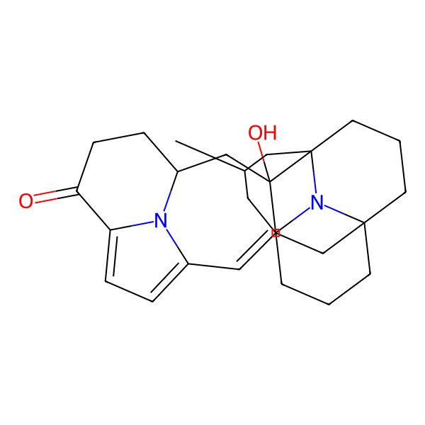 2D Structure of (1R,2S,4S,15R,19S,21R)-2-hydroxy-21-methyl-26,27-diazaheptacyclo[13.7.3.11,15.14,8.02,13.011,27.019,26]heptacosa-8,10,12-trien-7-one
