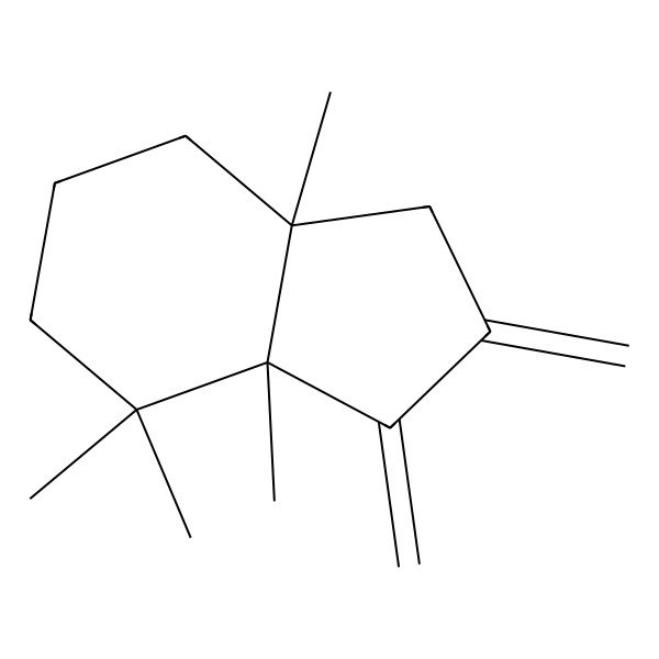 2D Structure of 3a,4,4,7a-Tetramethyl-2,3-dimethylidene-1,5,6,7-tetrahydroindene