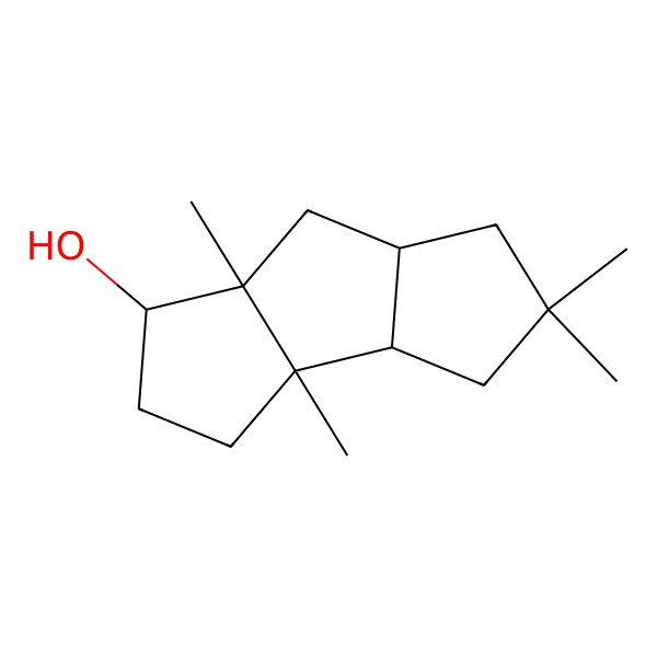 2D Structure of 3a,5,5,7a-Tetramethyl-1,2,3,3b,4,6,6a,7-octahydrocyclopenta[a]pentalen-1-ol