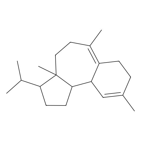 2D Structure of 3a,6,9-trimethyl-3-propan-2-yl-2,3,4,5,7,8,10a,10b-octahydro-1H-benzo[e]azulene