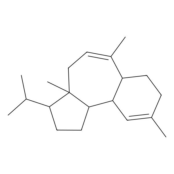 2D Structure of 3a,6,9-trimethyl-3-propan-2-yl-2,3,4,6a,7,8,10a,10b-octahydro-1H-benzo[e]azulene