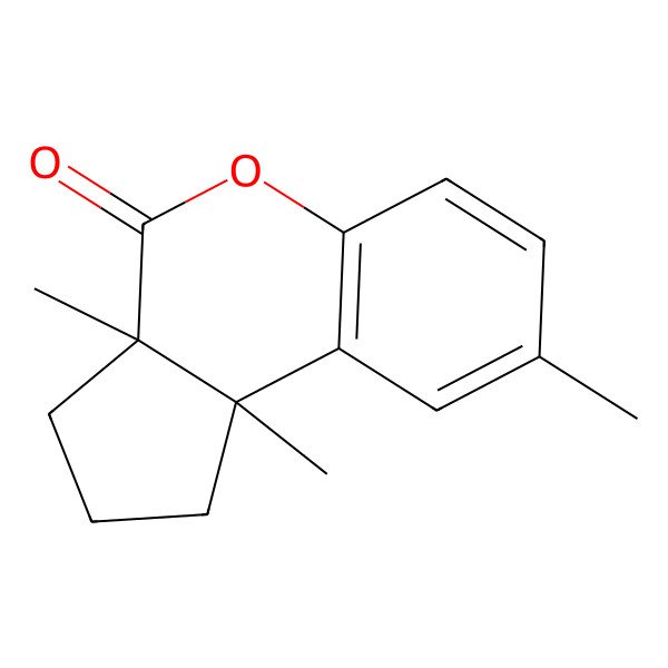 2D Structure of 3a,8,9b-trimethyl-2,3-dihydro-1H-cyclopenta[c]chromen-4-one