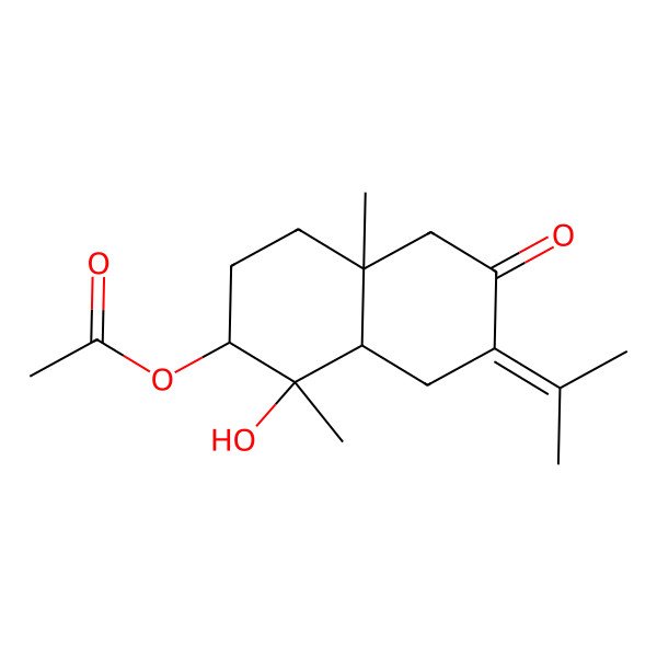 2D Structure of 3alpha-Acetylcuauhtemone