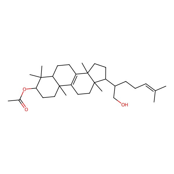 2D Structure of 3alpha-acetyloxylanosta-8,24-diene-21-OL