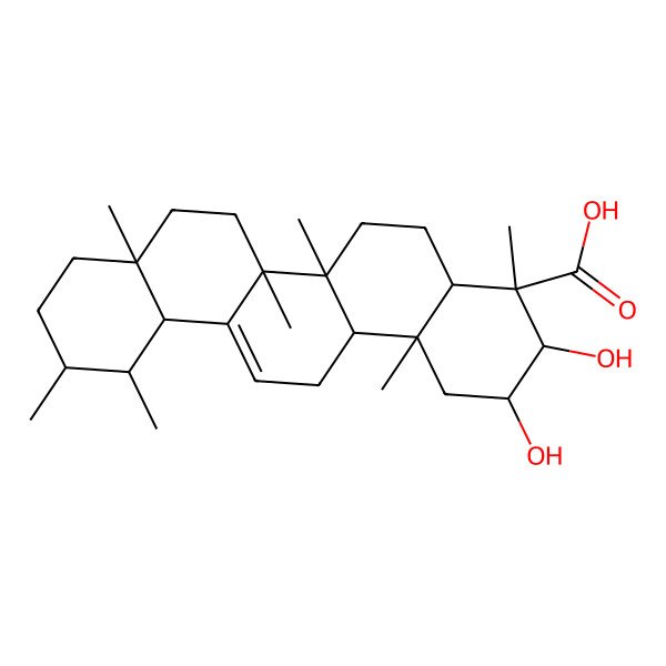 2D Structure of 3alpha-Corosolic acid