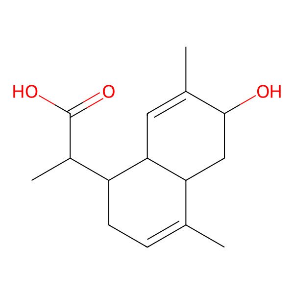 2D Structure of 3alpha-Hydroxyartemisinic acid