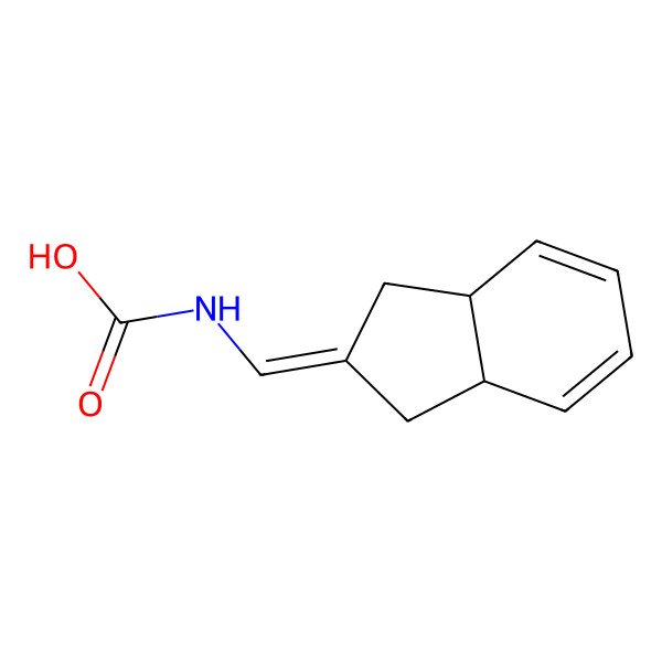 2D Structure of [(3aR,7aS)-1,3,3a,7a-tetrahydroinden-2-ylidene]methylcarbamic acid