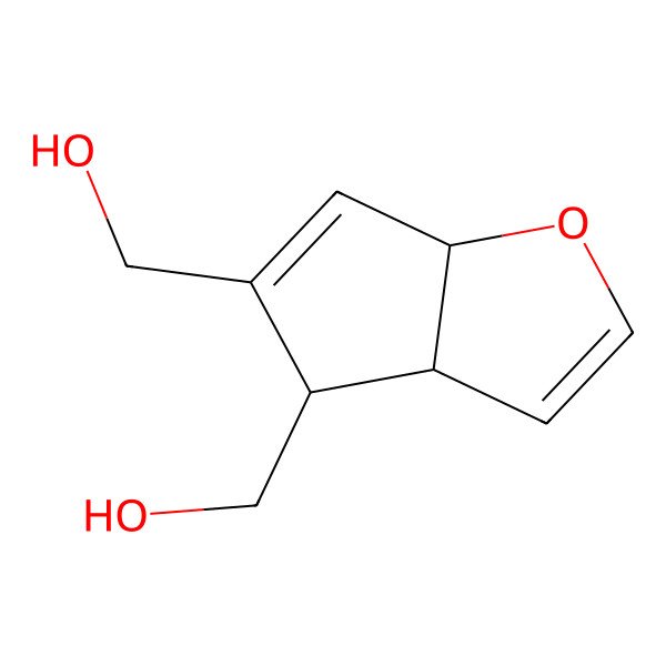 2D Structure of [(3aS,4S,6aR)-5-(hydroxymethyl)-4,6a-dihydro-3aH-cyclopenta[b]furan-4-yl]methanol