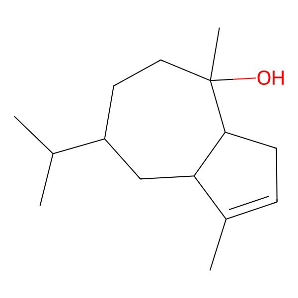 2D Structure of (3aS,4S,7S,8aR)-1,4-dimethyl-7-propan-2-yl-3a,5,6,7,8,8a-hexahydro-3H-azulen-4-ol 2D Structure of (3aS,4S,7S,8aR)-1,4-dimethyl-7-propan-2-yl-3a,5,6,7,8,8a-hexahydro-3H-azulen-4-ol