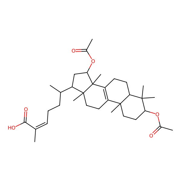 2D Structure of 3b,15a-Diacetoxylanosta-8,24-dien-26-oic acid