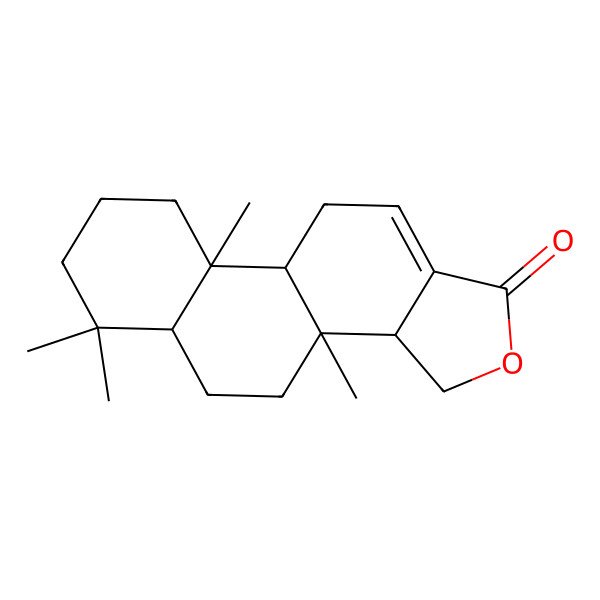 2D Structure of 3b,6,6,9a-Tetramethyl-3,3a,4,5,5a,7,8,9,9b,10-decahydronaphtho[2,1-e][2]benzofuran-1-one
