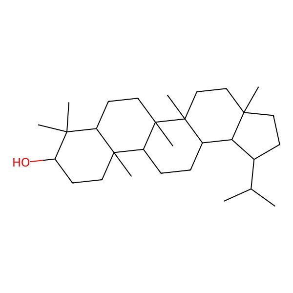 2D Structure of 3beta-3-Lupanol