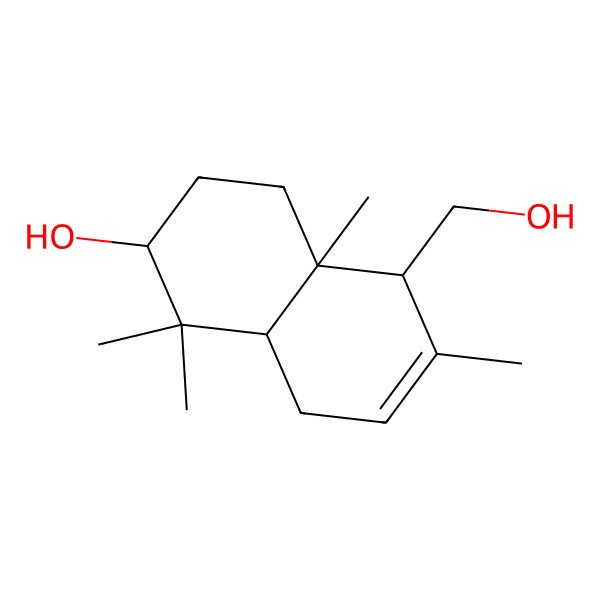 2D Structure of 3beta-7-Drimene-3,11-diol