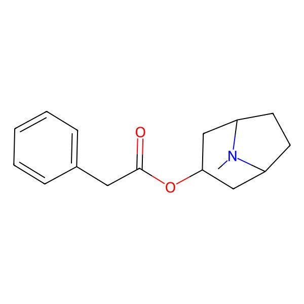 2D Structure of 3beta-Phenylacetoxytropane 2D Structure of 3beta-Phenylacetoxytropane