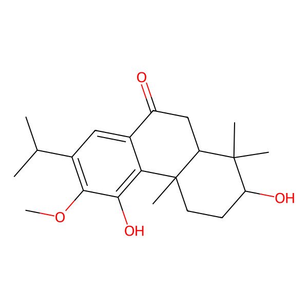 2D Structure of 3beta,11-Dihydroxy-12-methoxyabieta-8,11,13-triene-7-one 2D Structure of 3beta,11-Dihydroxy-12-methoxyabieta-8,11,13-triene-7-one