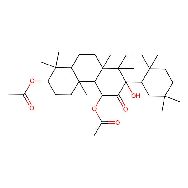 2D Structure of 3beta,11alpha-Diacetoxy-13beta-hydroxyolean-12-one 2D Structure of 3beta,11alpha-Diacetoxy-13beta-hydroxyolean-12-one