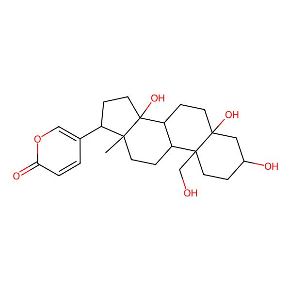 2D Structure of 3,5,14,19-Tetrahydroxybufa-20,22-dienolide