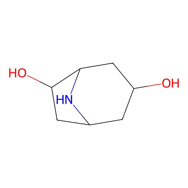 2D Structure of 3beta,6beta-Dihydroxynortropane