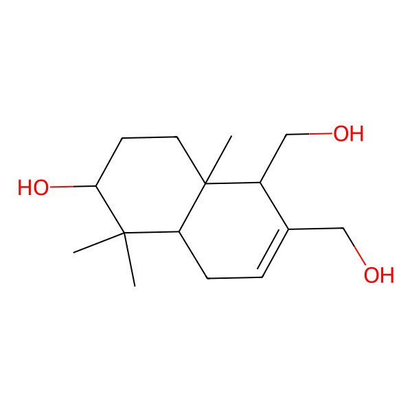 2D Structure of (3beta,9beta)-7-Drimene-3,11,12-triol