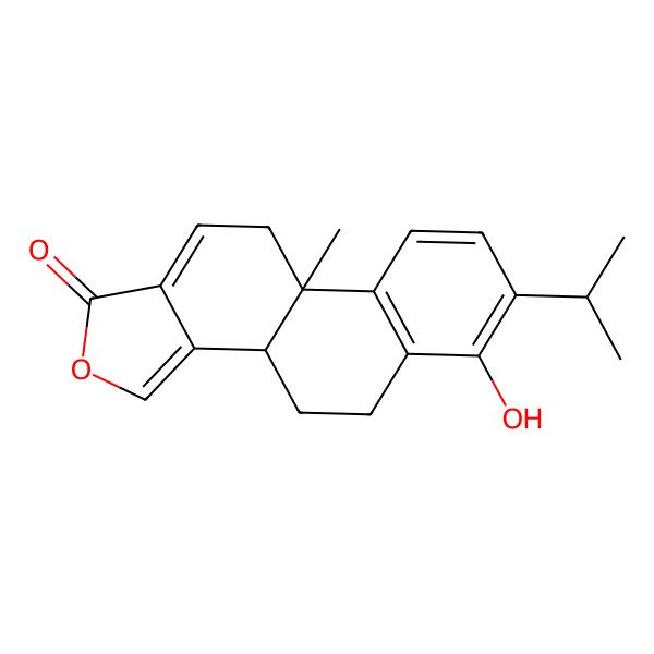 2D Structure of (3bR,9bS)-6-hydroxy-9b-methyl-7-propan-2-yl-3b,4,5,10-tetrahydronaphtho[2,1-e][2]benzofuran-1-one