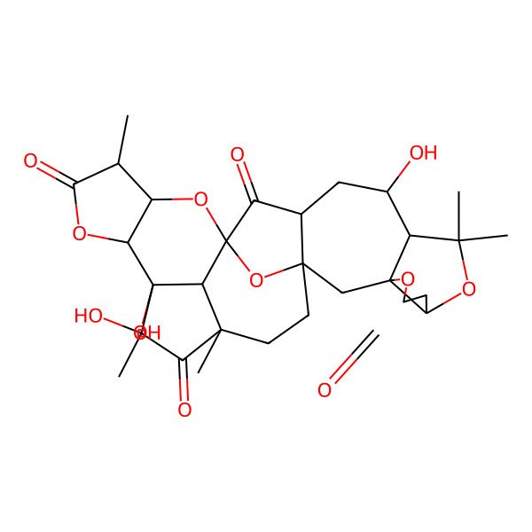 2D Structure of 11,22,23-Trihydroxy-9,9,18,23,25-pentamethyl-4,8,16,20,28-pentaoxaoctacyclo[13.12.1.115,22.01,13.03,7.03,10.017,21.025,29]nonacosane-5,14,19,24-tetrone