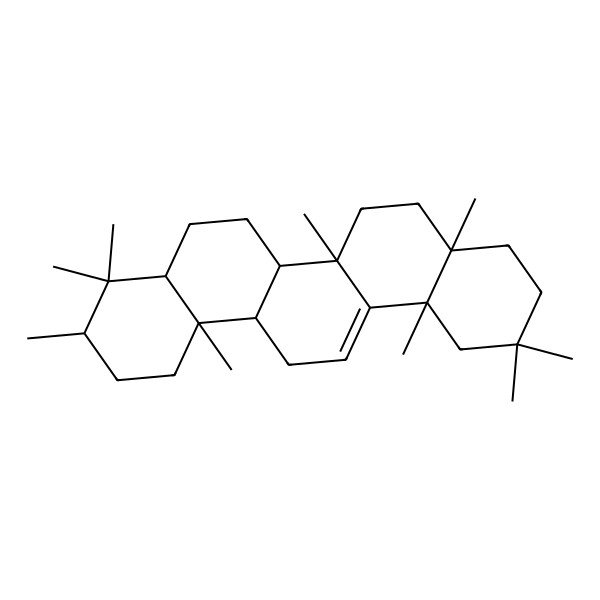 2D Structure of (3S,4aS,6aR,6bS,8aR,12aR,14aS,14bR)-3,4,4,6b,8a,11,11,12a,14b-nonamethyl-1,2,3,4a,5,6,6a,7,8,9,10,12,14,14a-tetradecahydropicene