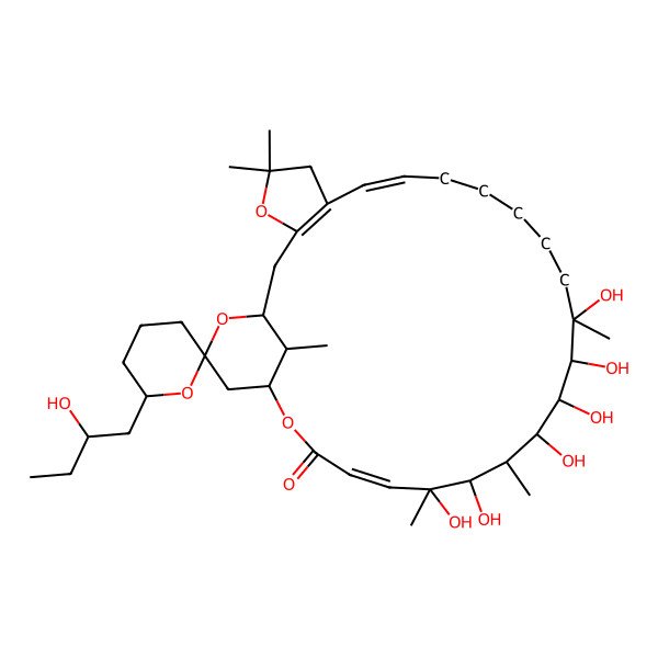 2D Structure of 15,16,17,18,20,21-Hexahydroxy-6'-(2-hydroxybutyl)-5,5,15,19,21,30-hexamethylspiro[4,25,29-trioxatricyclo[24.3.1.03,7]triaconta-3(7),8,22-triene-28,2'-oxane]-24-one