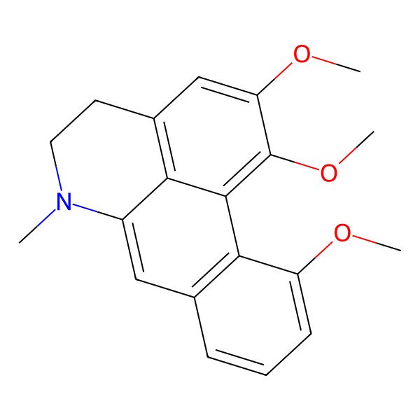2D Structure of 3,15,16-Trimethoxy-10-methyl-10-azatetracyclo[7.7.1.02,7.013,17]heptadeca-1,3,5,7,9(17),13,15-heptaene