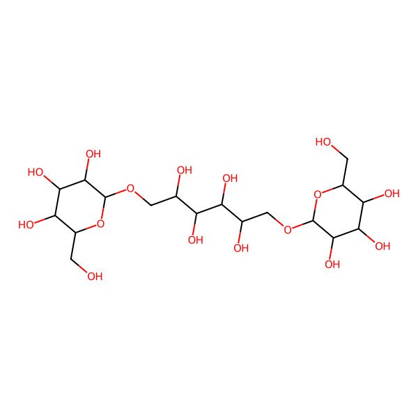 2D Structure of 1-O,6-O-Di(beta-D-glucopyranosyl)-D-mannitol