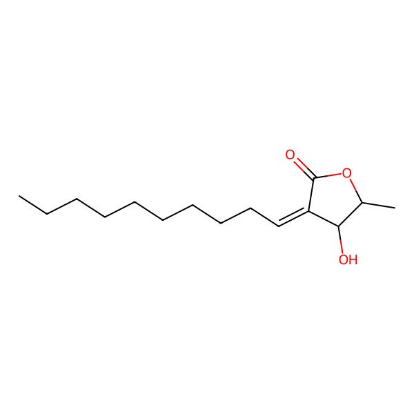 2D Structure of (3E,4S,5R)-3-decylidene-4-hydroxy-5-methyloxolan-2-one 2D Structure of (3E,4S,5R)-3-decylidene-4-hydroxy-5-methyloxolan-2-one