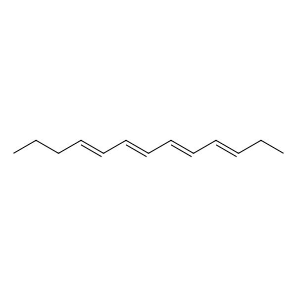 2D Structure of (3E,5Z,7Z,9E)-Trideca-3,5,7,9-tetraene