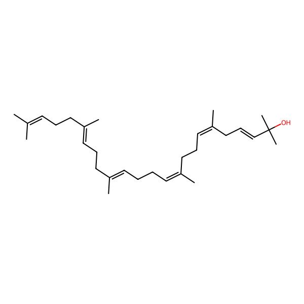 2D Structure of (3e,6e,10e,14e,18e)-2,6,10,15,19,23-Hexamethyl-3,6,10,14,18,22-tetracosahexaen-2-ol
