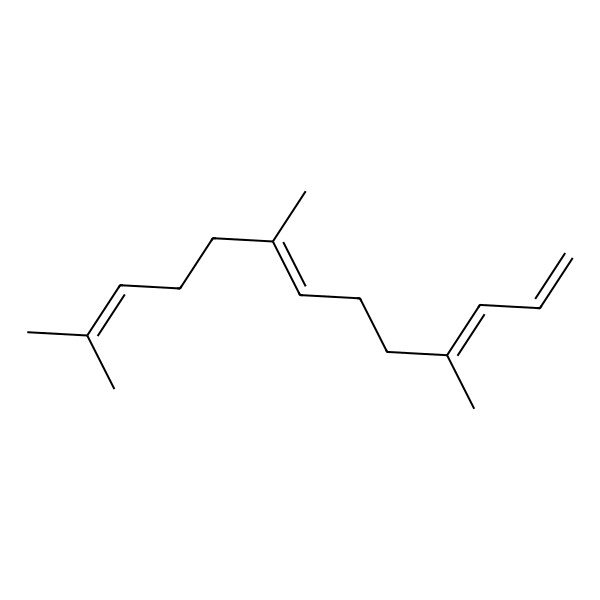 2D Structure of (3E,7E)-4,8,12-trimethyltrideca-1,3,7,11-tetraene