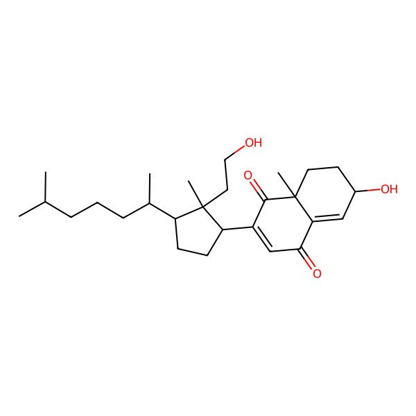 2D Structure of 7-hydroxy-3-[2-(2-hydroxyethyl)-2-methyl-3-(6-methylheptan-2-yl)cyclopentyl]-4a-methyl-6,7-dihydro-5H-naphthalene-1,4-dione