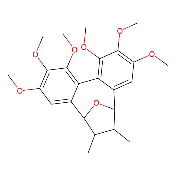 2D Structure of 4,5,6,9,10,11-Hexamethoxy-15,16-dimethyl-17-oxatetracyclo[12.2.1.02,7.08,13]heptadeca-2,4,6,8,10,12-hexaene