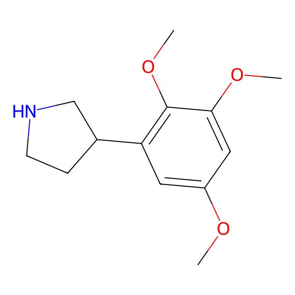 2D Structure of (3R)-3-(2,3,5-trimethoxyphenyl)pyrrolidine