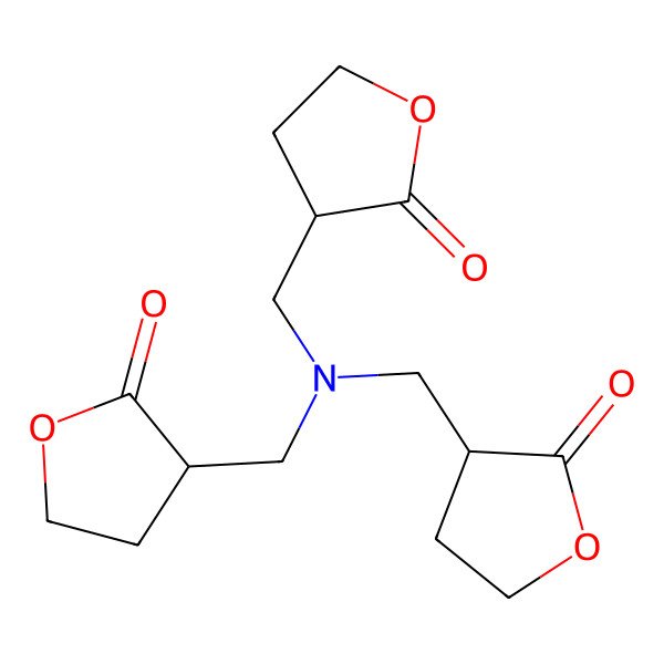 2D Structure of (3R)-3-[[bis[[(3R)-2-oxooxolan-3-yl]methyl]amino]methyl]oxolan-2-one