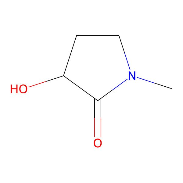 2D Structure of (3R)-3-hydroxy-1-methylpyrrolidin-2-one