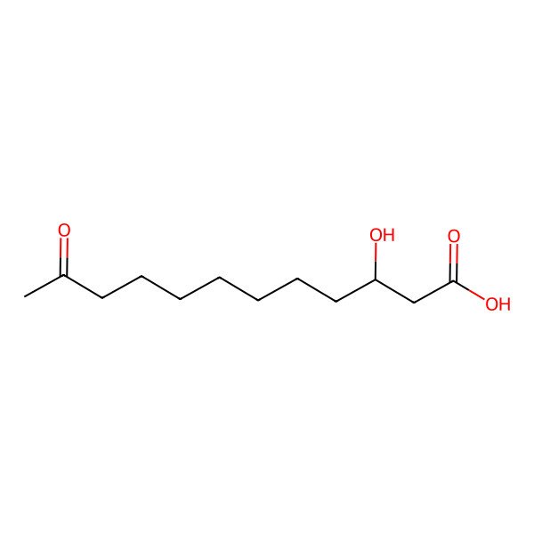 2D Structure of (3R)-3-hydroxy-11-oxododecanoic acid