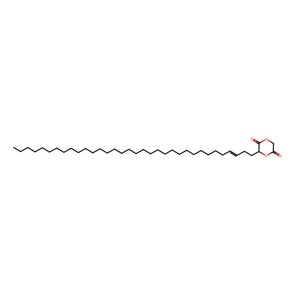 2D Structure of (3R)-3-[(Z)-tetratriacont-3-enyl]-1,4-dioxane-2,5-dione