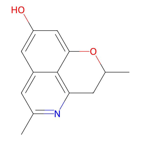 2D Structure of (3R)-3,7-dimethyl-2-oxa-6-azatricyclo[7.3.1.05,13]trideca-1(13),5,7,9,11-pentaen-11-ol